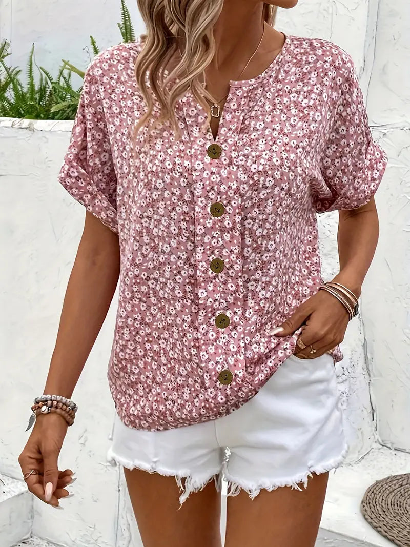Vérane™ | Blouse Chic à Imprimé Floral