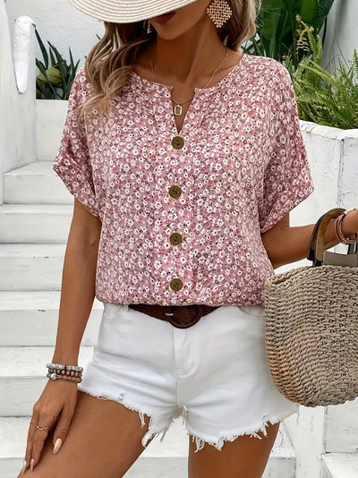 Vérane™ | Blouse Chic à Imprimé Floral