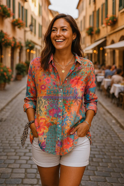 Anaïs™ | Blouse Élégante à Imprimé Floral